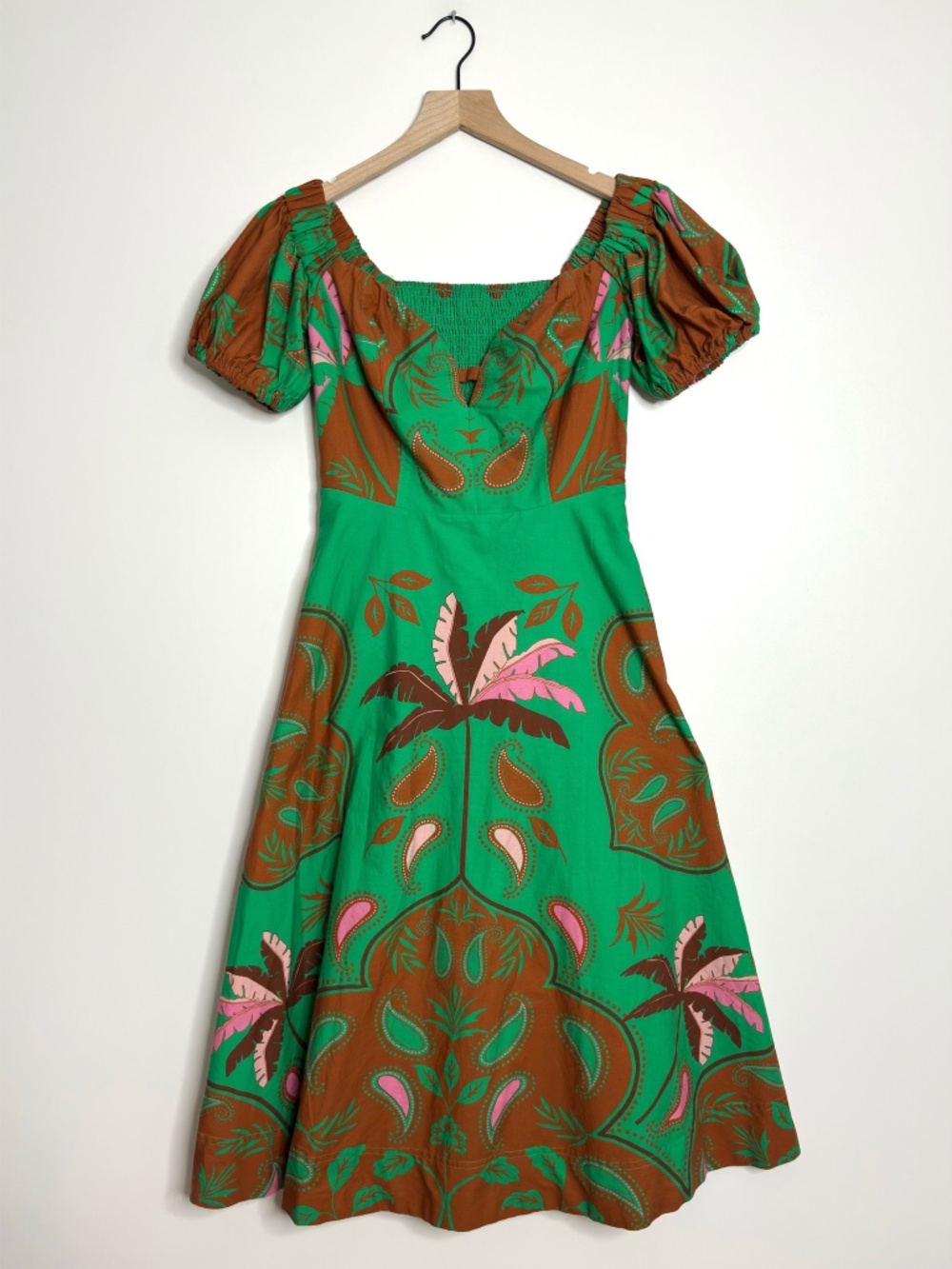 Maeve Puff Sleeve Sweetheart Dress